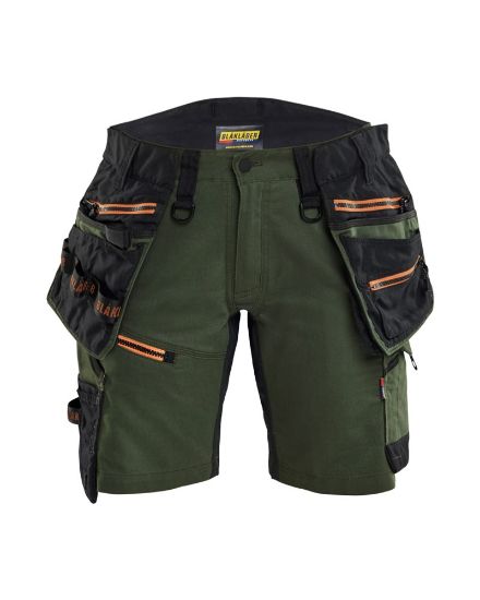 Afbeeldingen van BLÅKLÄDER Short dames met 2-weg stretch 7175 woudgroen/roest C36