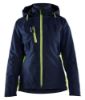 Afbeeldingen van BLÅKLÄDER Winterjas lichtgewicht dames 4972 donker marineblauw/High Vis geel L