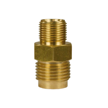 Afbeeldingen van Verloopnippel messing ST-241 ⅜"buitendraad ½"buitendraad