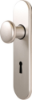 Afbeeldingen van OXLOC Knopschild knop + profielcilinder Parijs aluminium SL56