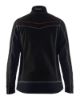 Afbeeldingen van BLÅKLÄDER Microfleecevest dames 4924 zwart/rood 2XL