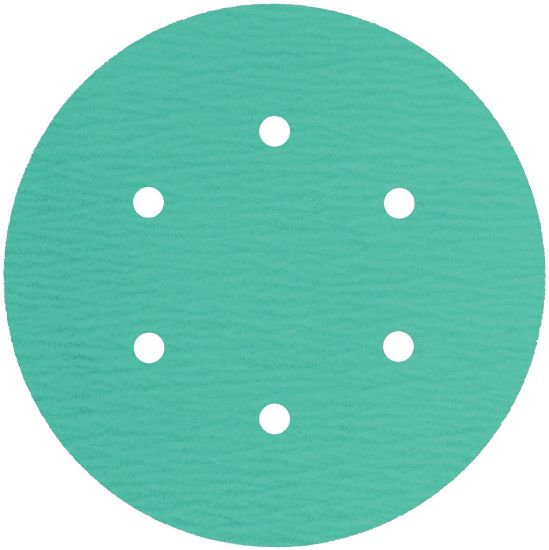 Afbeeldingen van Schuurschijf PS77CK met actieve bekleding en klittenband 150MM K100 stansvorm GLS3