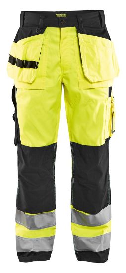 Afbeeldingen van BLÅKLÄDER Werkbroek 1533 High Vis geel/zwart D96
