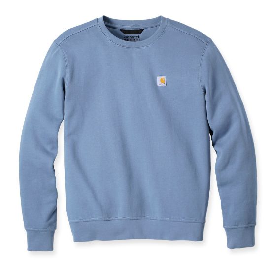 Afbeeldingen van CARHARTT Sweatshirt French Terry ronde hals dames 106179 thundercloud XS