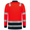 Afbeeldingen van TRICORP Poloshirt High Vis bi-colour met lange mouwen 203008 fluor rood/inkt M
