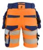 Afbeeldingen van BLÅKLÄDER Short met 4-weg stretch dames 7020 High Vis oranje/marineblauw C50