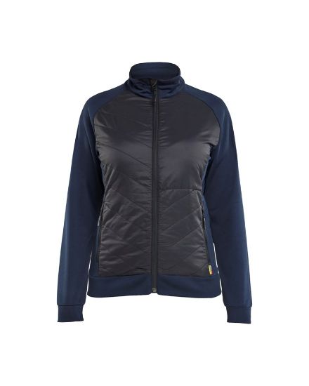 Afbeeldingen van BLÅKLÄDER Hybride sweatshirt dames 3419 donker marineblauw/zwart L