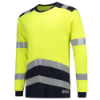 Afbeeldingen van TRICORP T-shirt Multinorm bi-colour 103003 fluor geel/inkt S