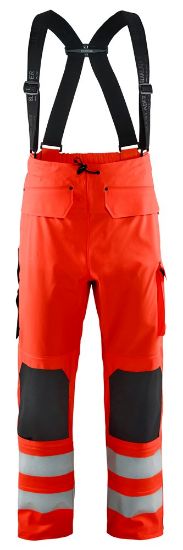 Afbeeldingen van BLÅKLÄDER Regenbroek LEVEL 2 1302 High Vis rood S