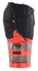 Afbeeldingen van BLÅKLÄDER Short met stretch 1541 zwart/High Vis rood C46