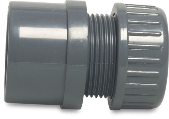 Afbeeldingen van VDL Reparatiekoppeling zacht PVC-U grijs 50/40X32MM lijmmof/spie/knel 10bar