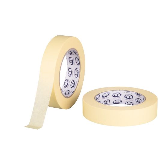Afbeeldingen van Masking tape 110°C geel 25MM 50M