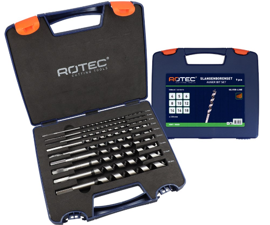 Afbeeldingen van ROTEC Slangenborenset 240 9-delig 4-18X230MM
