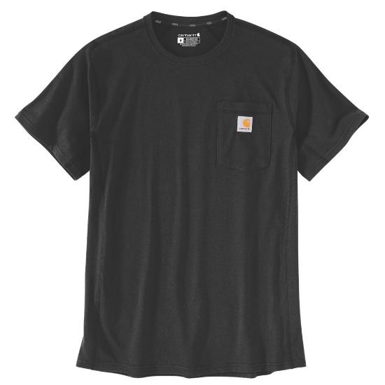 Afbeeldingen van CARHARTT T-shirt Force Flex Pocket 104616 zwart M