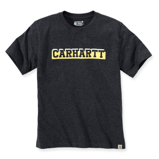 Afbeeldingen van CARHARTT T-shirt grafische print relaxed 105909 carbon heather L