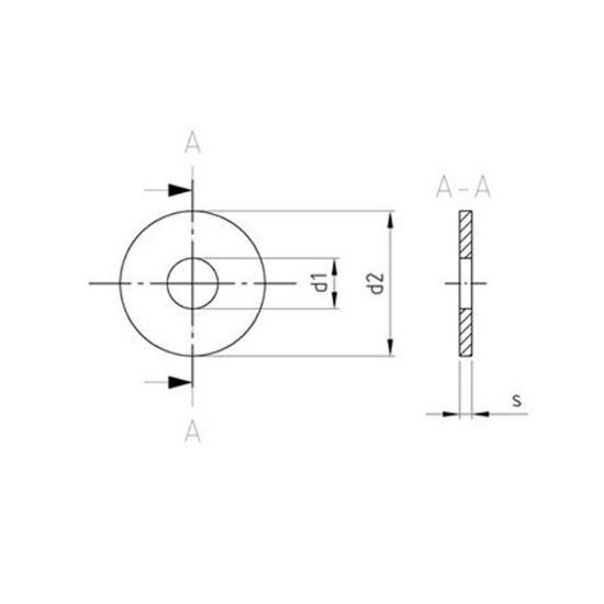 Afbeeldingen van Carrosseriering EV M10X30X1,5MM