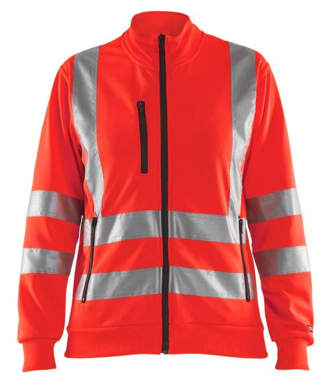Afbeeldingen van BLÅKLÄDER Sweater dames 3308 High Vis rood S