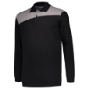 Afbeeldingen van TRICORP Polosweater bi-colour Naden 302004 zwart/grijs S