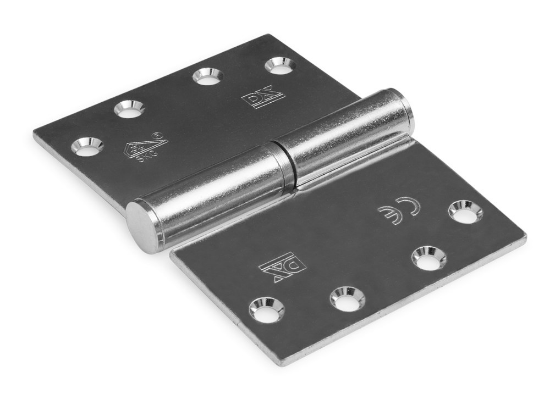 Afbeeldingen van DX Kogelstiftpaumelle links rechte hoeken SKG ***® staal VZ 89X125MM