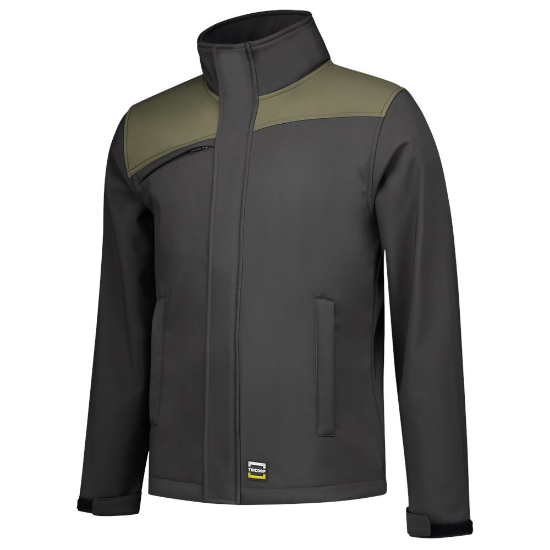 Afbeeldingen van TRICORP Softshell bi-colour Naden 402021 donkergrijs/army 2XL