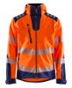 Afbeeldingen van BLÅKLÄDER Softshell jack 4491 High Vis oranje/marineblauw M
