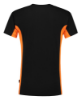 Afbeeldingen van TRICORP T-shirt bi-colour met borstzak 102002 zwart/oranje M