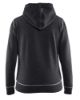 Afbeeldingen van BLÅKLÄDER Hooded sweatvest dames 3373 zwart mêlee XS