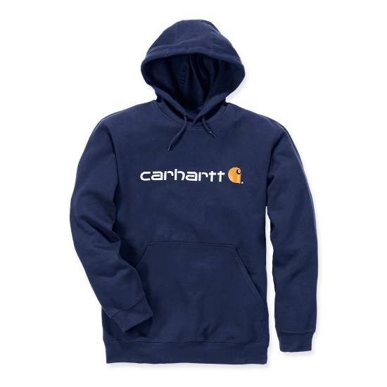 Afbeeldingen van CARHARTT Sweatshirt met capuchon en logo 100074 new navy XS