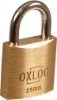 Afbeeldingen van OXLOC Cilinderhangslot EV messing laag 25MM KA2502