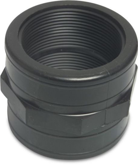 Afbeeldingen van Sok PP zwart 1" binnendraad 10bar