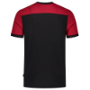 Afbeeldingen van TRICORP T-shirt bi-colour Naden 102006 zwart/rood XS
