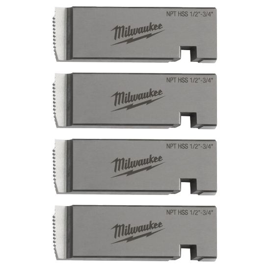 Afbeeldingen van MILWAUKEE Pijpdraadsnijder matrijs PTR2D ½"-¾" NPT HSS