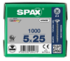 Afbeeldingen van SPAX Spaanplaatschroef verzonkenkop WIROX voldraad PZ2 5X25MM