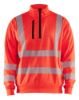 Afbeeldingen van BLÅKLÄDER Sweater met halve rits 3564 High Vis rood S