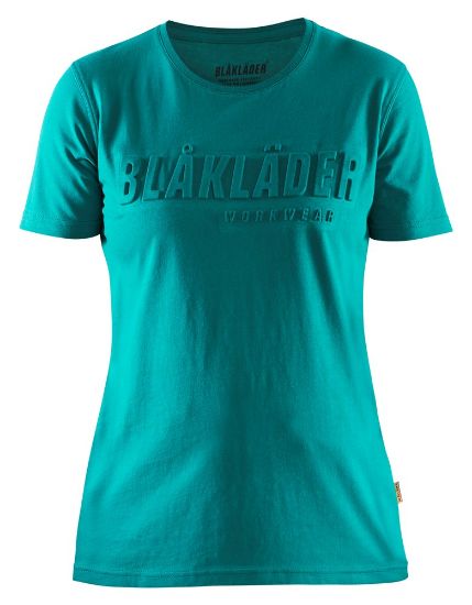 Afbeeldingen van BLÅKLÄDER T-shirt 3D dames 3431 groenblauw M