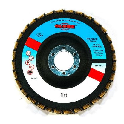 Afbeeldingen van Globe Lamellenschijf vlak HT M14 125MM K40