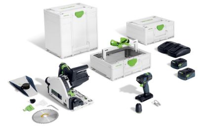 Afbeeldingen van FESTOOL Accu comboset TSC55K/TXS18/TBM137 2x 5,0Ah