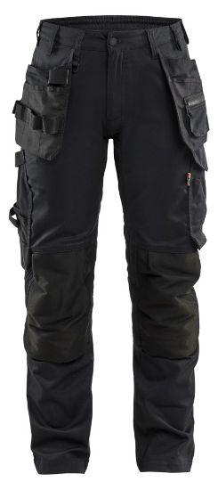 Afbeeldingen van BLÅKLÄDER Werkbroek dames met 2-weg stretch 7132 zwart C32