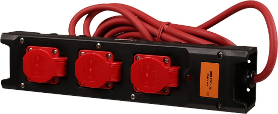 Afbeeldingen van KELFORT Stekkerdoos 3x met deksel NY 5M 3X1,5