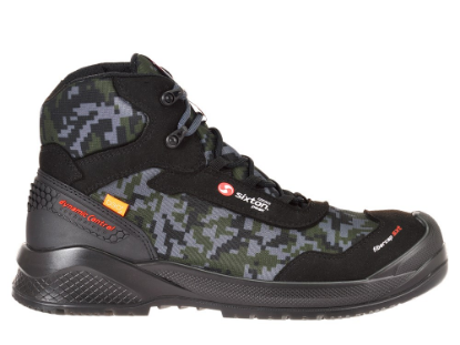 Afbeeldingen van SIXTON PEAK Werkschoen hoog Adamant High Green air 3D S3 SRC ESD camouflage zwart/groen 38