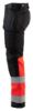 Afbeeldingen van BLÅKLÄDER Werkbroek met stretch 1558 zwart/High Vis rood D112