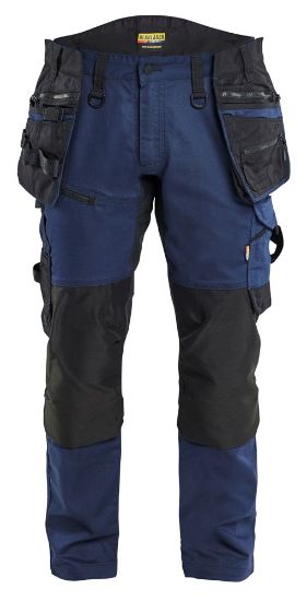 Afbeeldingen van BLÅKLÄDER Werkbroek met stretch 1970 donker marineblauw/zwart D88