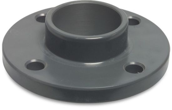Afbeeldingen van PROFEC Lijmflens PVC-U grijs DN32X40MM DIN flens/lijmmof 10bar PN10