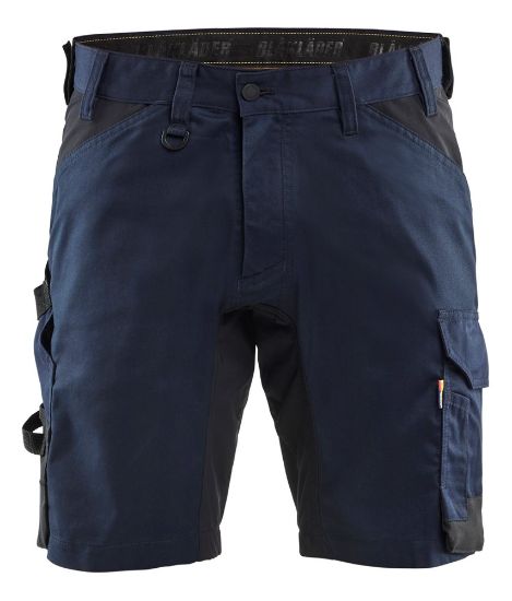 Afbeeldingen van BLÅKLÄDER Short met 2-weg stretch 1753 donker marineblauw C46