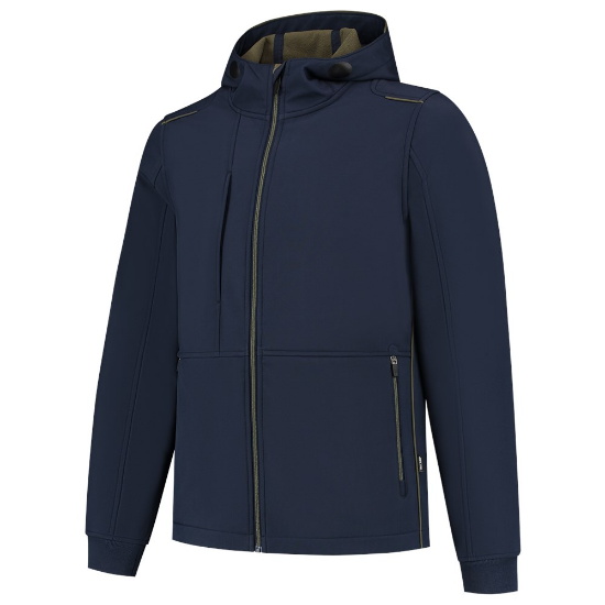 Afbeeldingen van TRICORP Softshell met capuchon Accent 402705 inkt/army XS