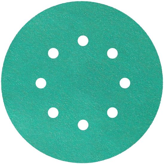 Afbeeldingen van Schuurschijf FP77K met actieve bekleding en klittenband 125MM K500 stansvorm GLS5