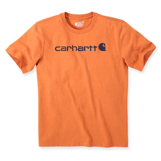 Afbeeldingen van CARHARTT T-shirt met logo 103361 marmalade heather S