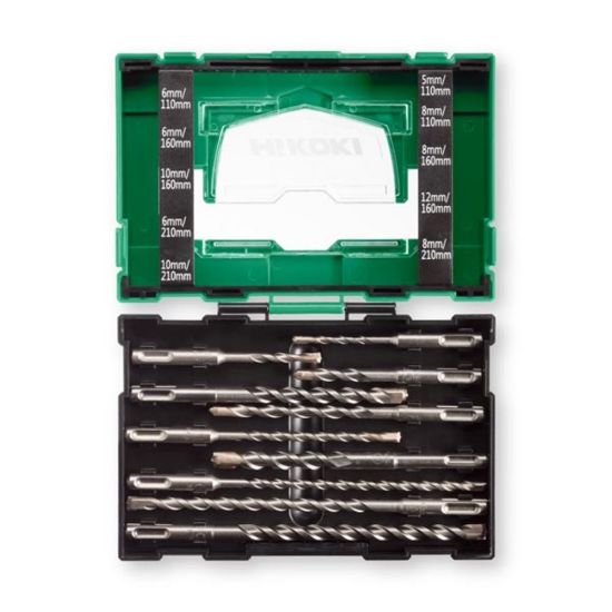 Afbeeldingen van HIKOKI Borenset SDS-Plus BOX III 40030030 10x