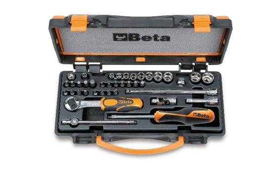 Afbeeldingen van BETA Dopsleutelset ¼" 32x + toebehoren 900MC/C32