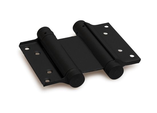 Afbeeldingen van IBFM Bommerscharnier dubbelwerkend staal zwart 39/175MM t.b.v. deurdikte 40-45MM
